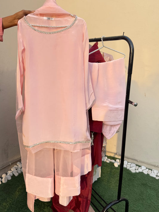 Valerose Pink -3 PC Stitched Festive Pret