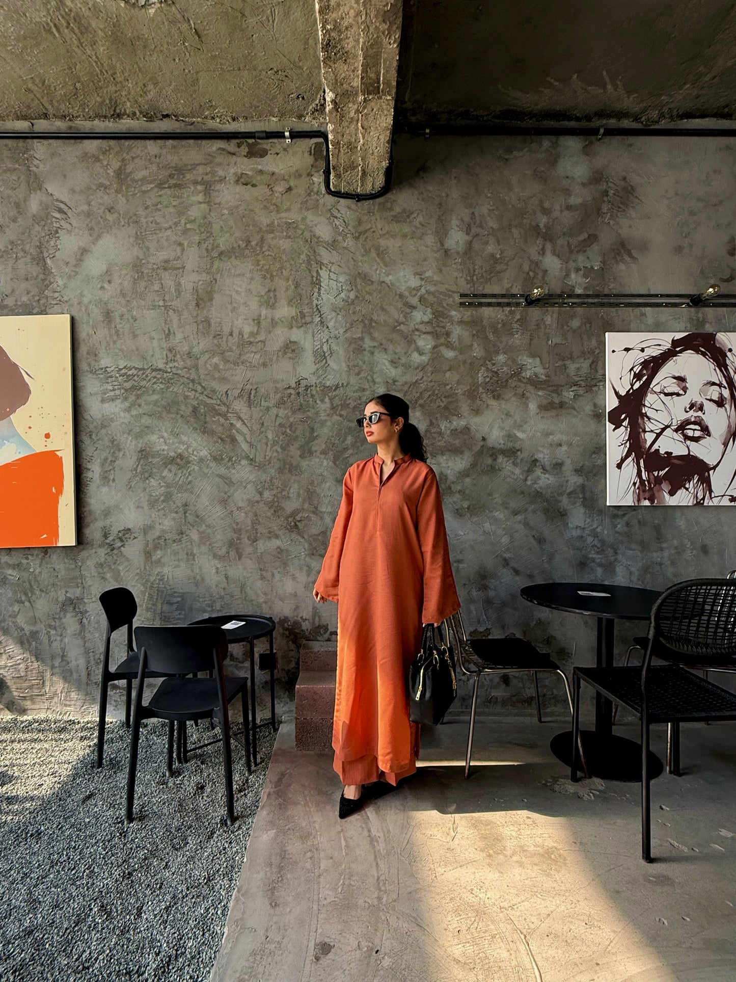 Rust Sunset - 2 pc Stitched