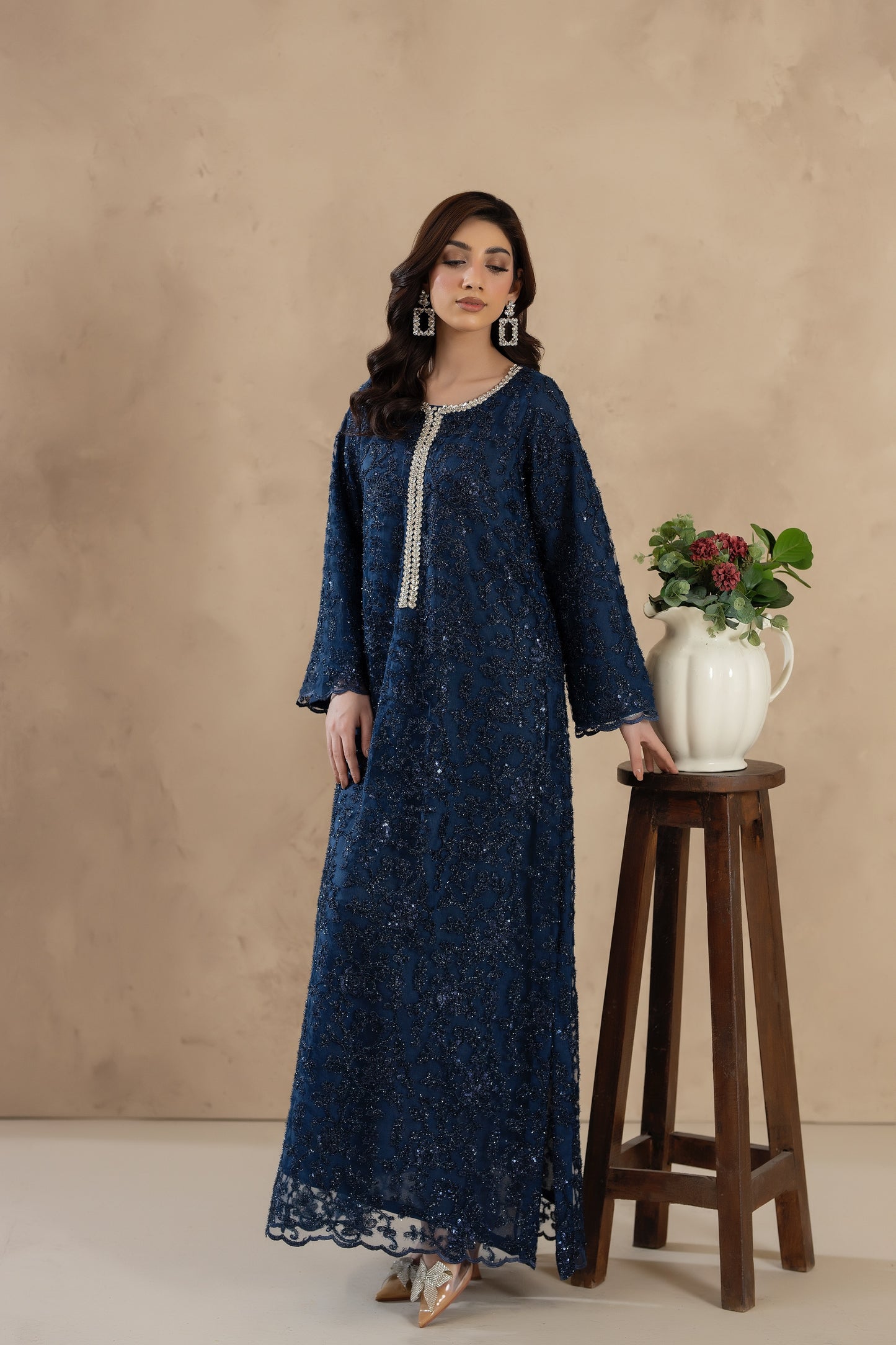 Ivy-1PC Stitched Kaftaan Pret