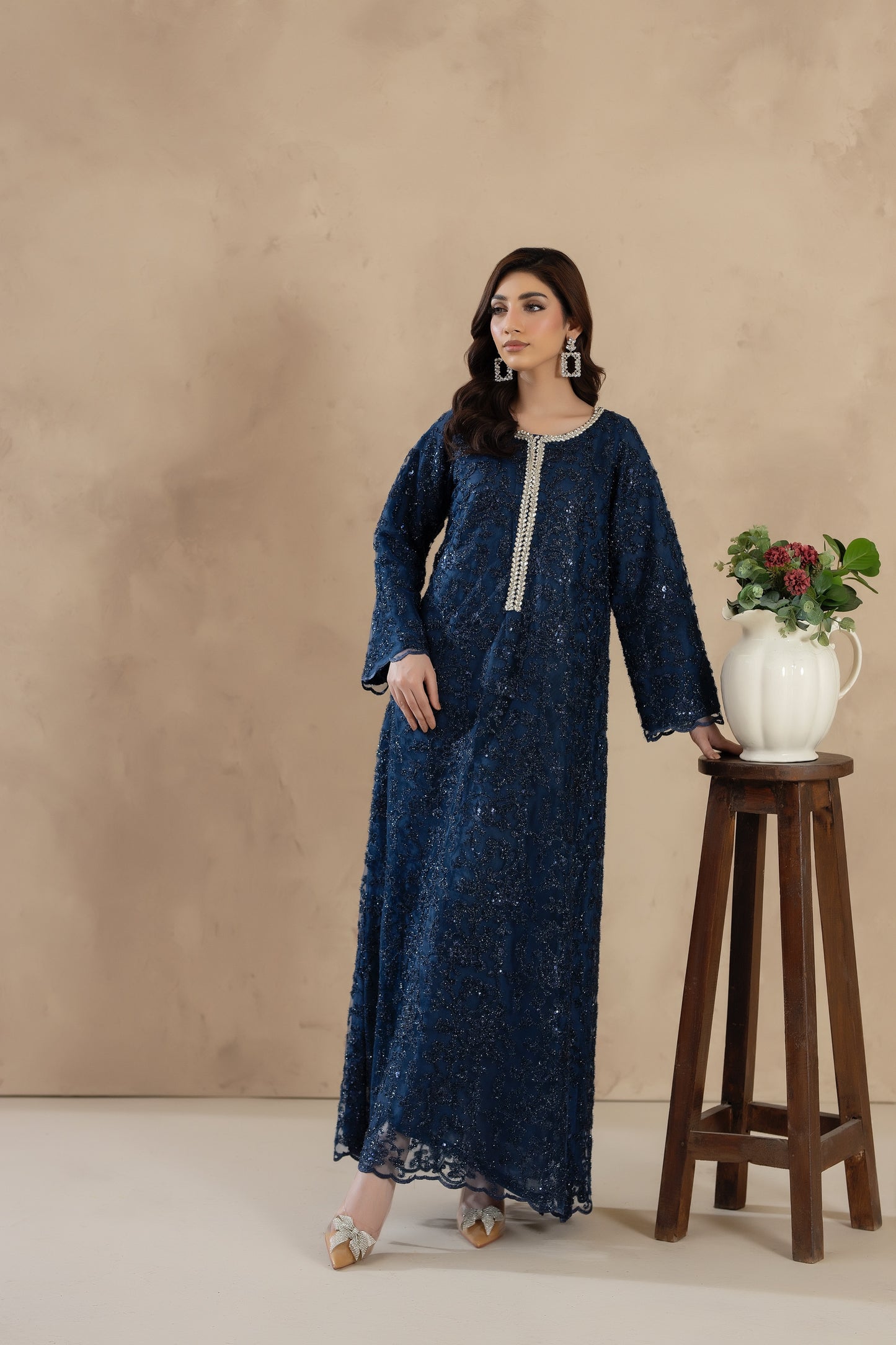 Ivy-1PC Stitched Kaftaan Pret