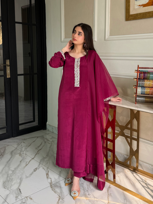 Fiorenza-3 PC Stitched Festive Pret