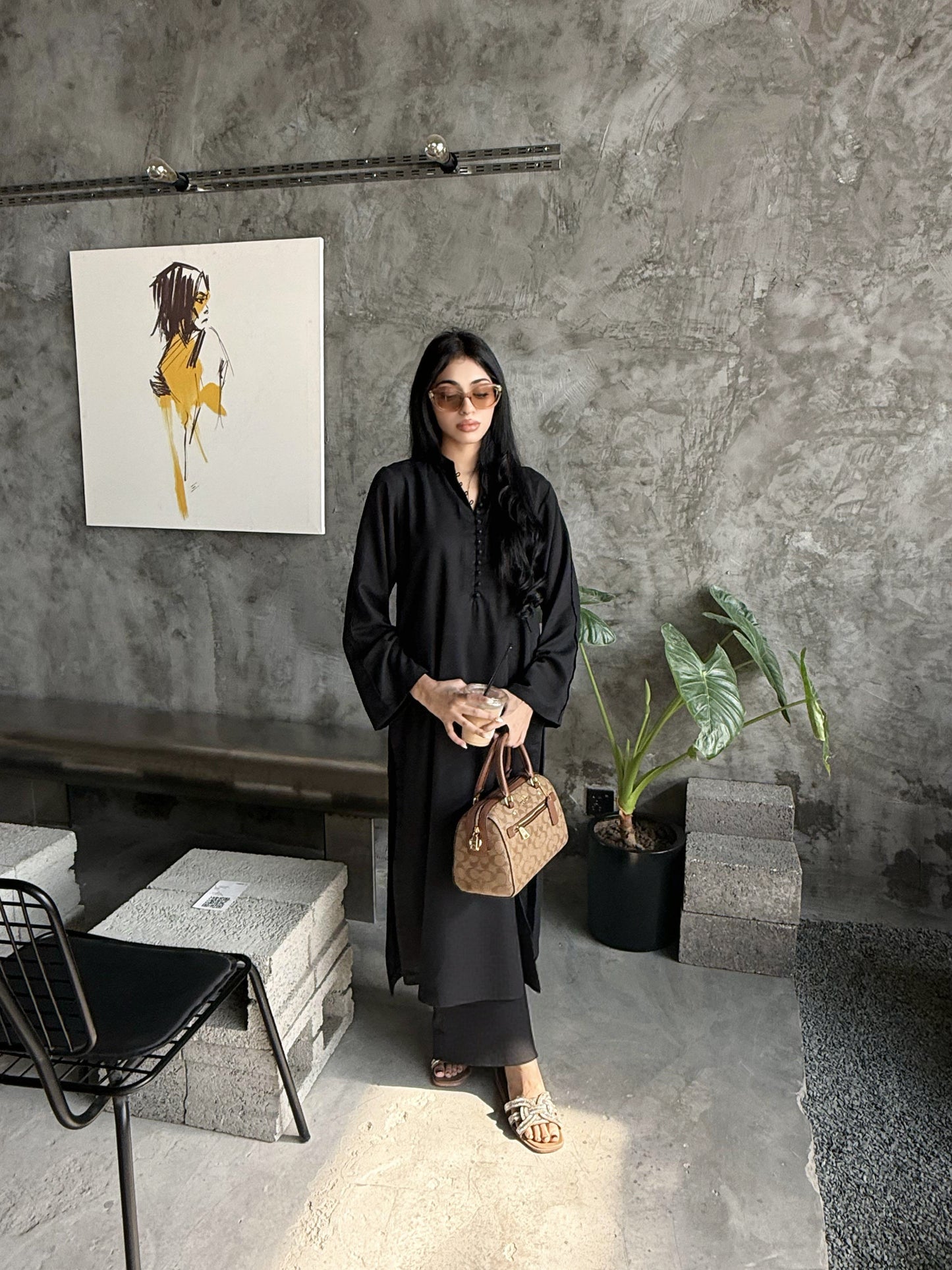 Eclipse Black - 2 pc Stitched