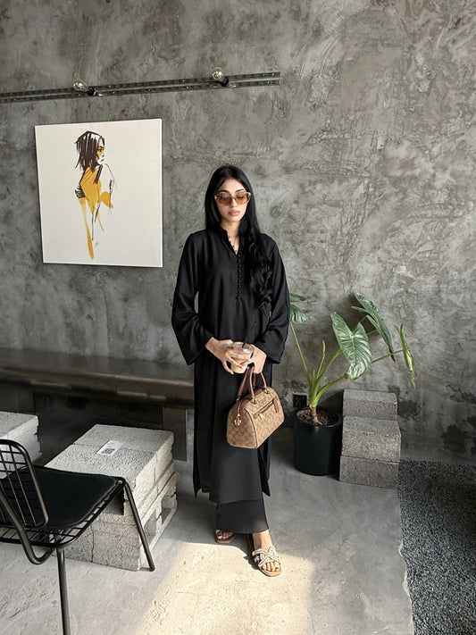 Eclipse Black - 2 pc Stitched