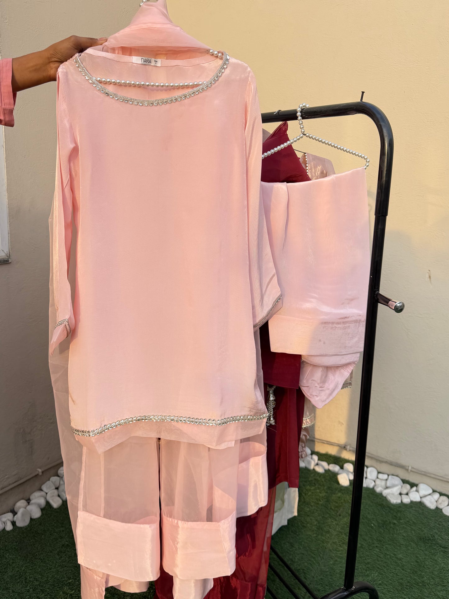 Valerose Pink -3 PC Stitched Festive Pret