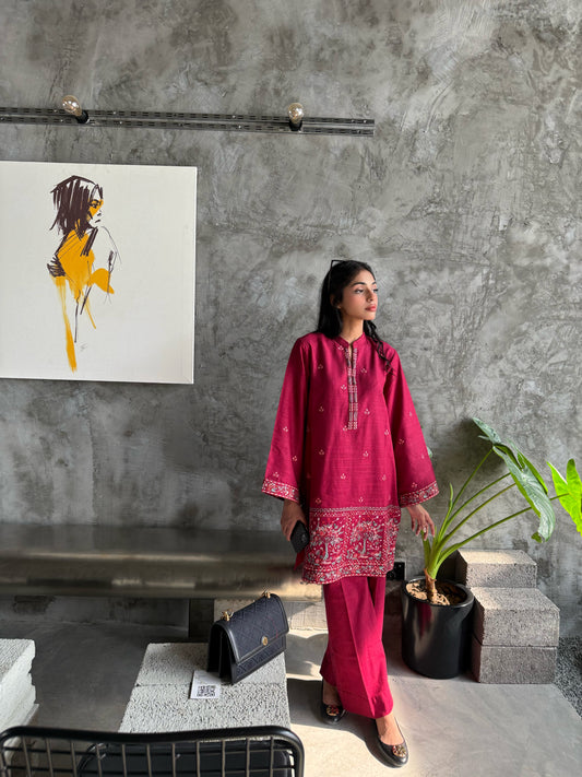 Berry Aura - 2 pc Stitched