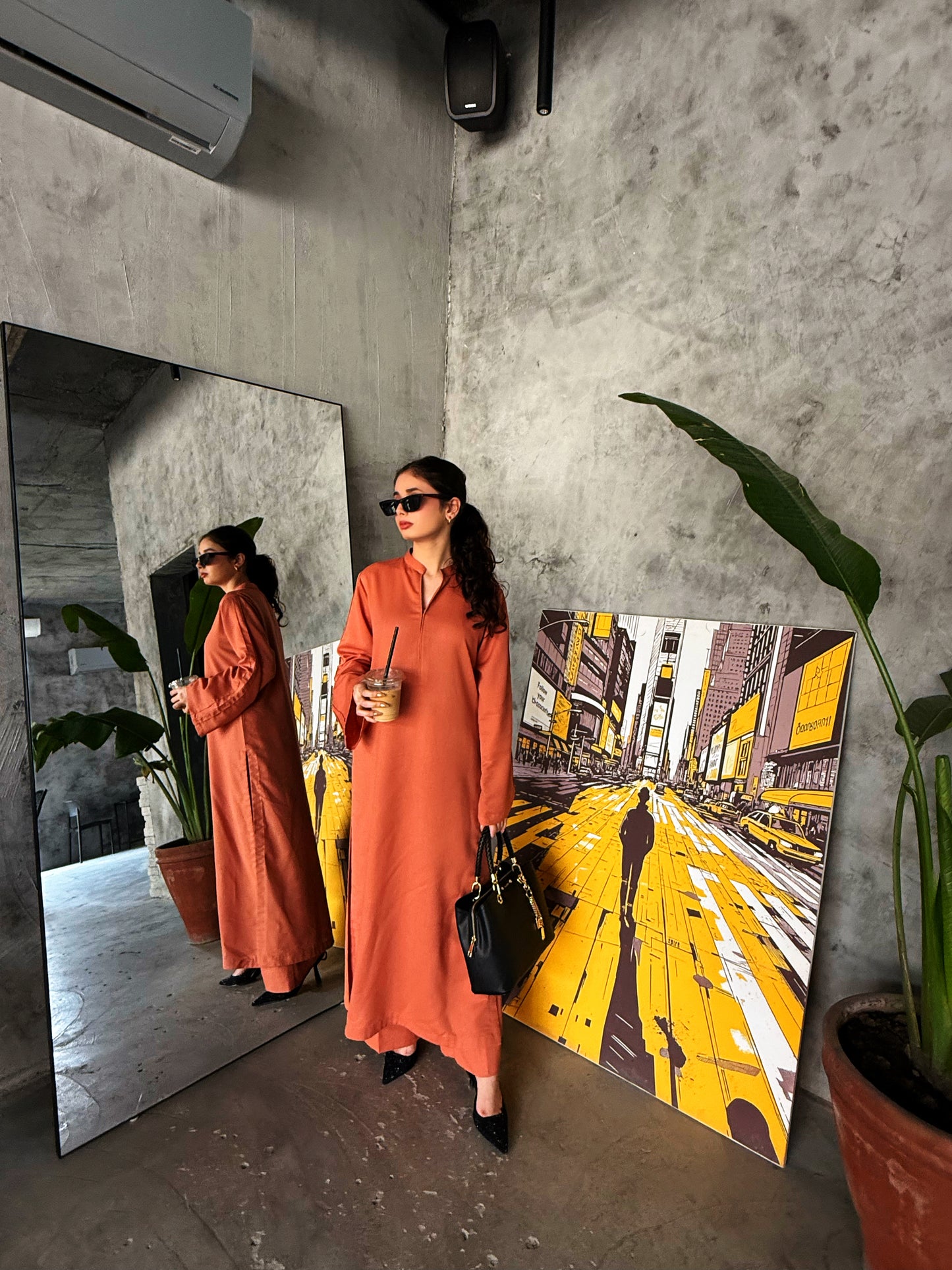 Rust Sunset - 2 pc Stitched