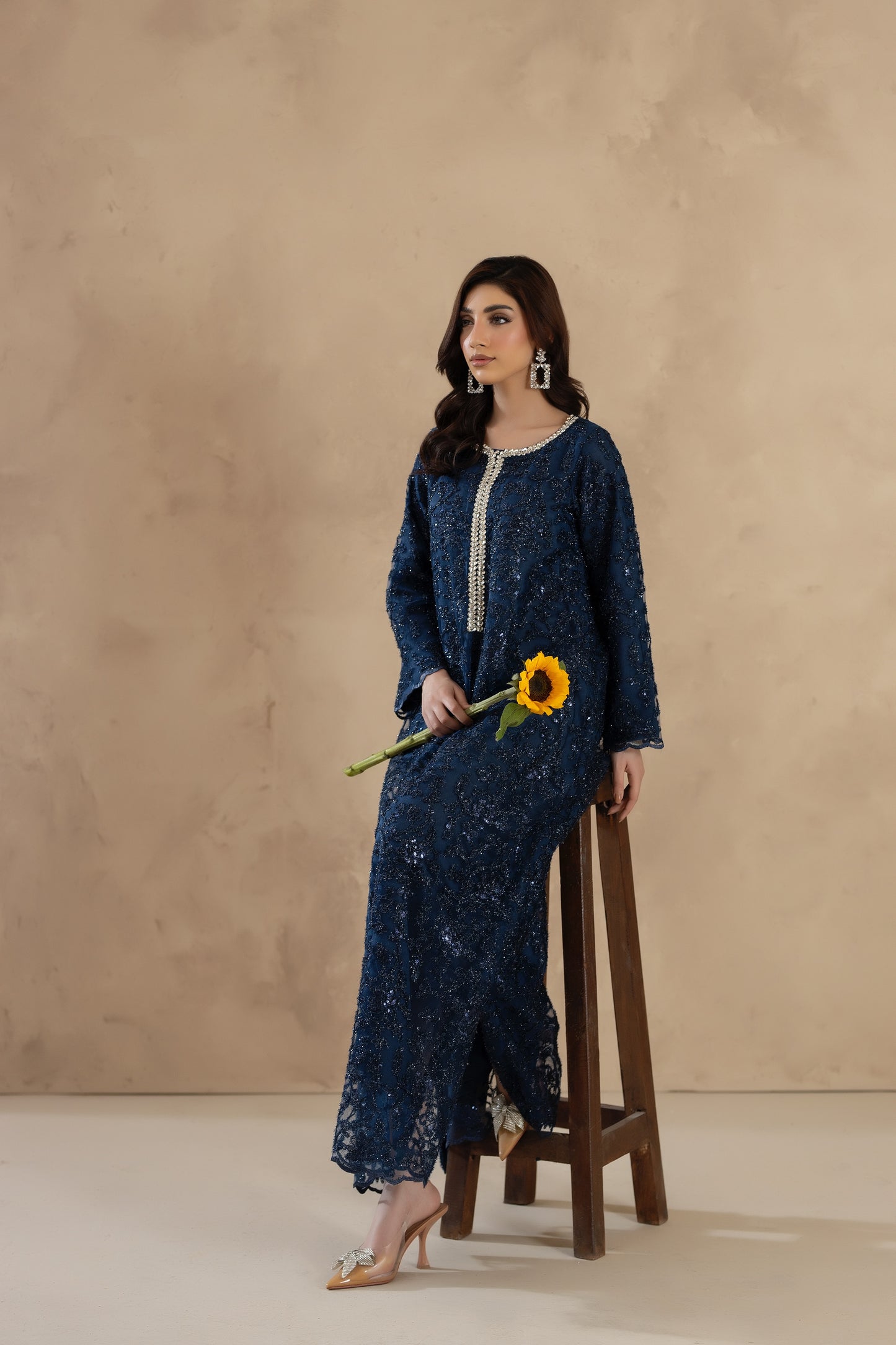 Ivy-1PC Stitched Kaftaan Pret